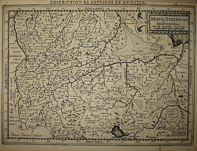 Mercator Gerard - Hondius Jodocus Monasteriensis Episcopatus 1630 Amsterdam
